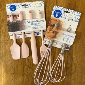 Silicone Baking Utensils Set - Pink